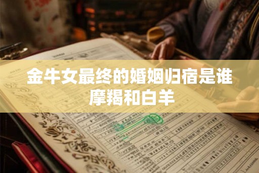 金牛女最终的婚姻归宿是谁 摩羯和白羊