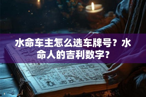 水命车主怎么选车牌号?水命人的吉利数字? 水命车主怎么选车牌号?水命人的吉利数字?