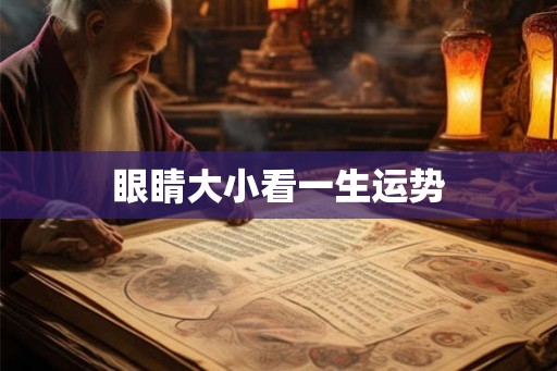 眼睛大小看一生运势