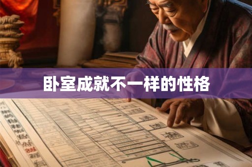 卧室成就不一样的性格