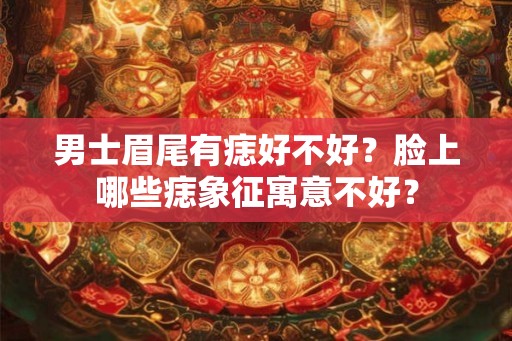 男士眉尾有痣好不好?脸上哪些痣象征寓意不好? 男士眉尾有痣好不好?脸上哪些痣象征寓意不好?