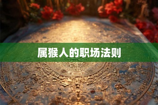 属猴人的职场法则