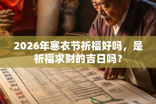 2026年寒衣节祈福好吗，是祈福求财的吉日吗？