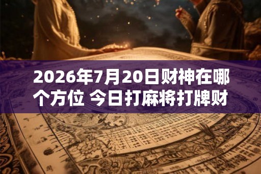 2026年7月20日财神在哪个方位 今日打麻将打牌财运方位！