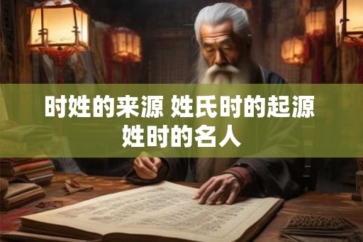 时姓的来源 姓氏时的起源 姓时的名人