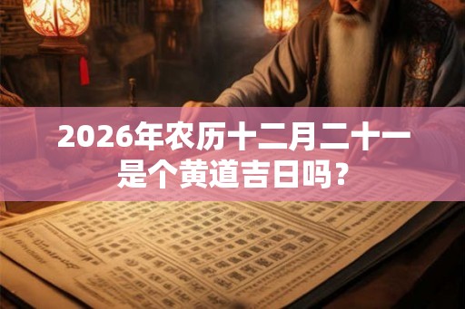 2026年农历十二月二十一是个黄道吉日吗？