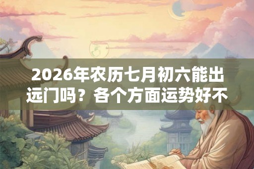 2026年农历七月初六能出远门吗？各个方面运势好不好？