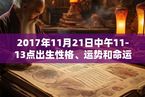 2017年11月21日中午11-13点出生性格、运势和命运