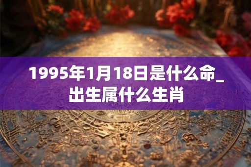 1995年1月18日是什么命_出生属什么生肖