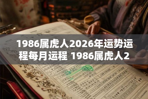 1986属虎人2026年运势运程每月运程 1986属虎人2026年每月运程如何