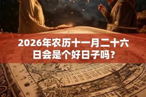 2026年农历十一月二十六日会是个好日子吗？