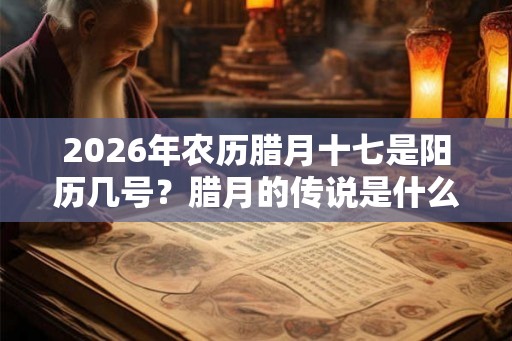 2026年农历腊月十七是阳历几号？腊月的传说是什么？