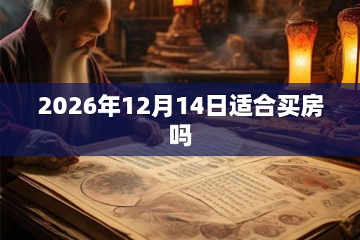 2026年12月14日适合买房吗