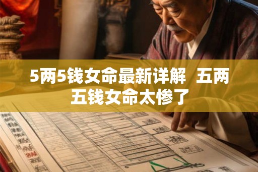 5两5钱女命最新详解  五两五钱女命太惨了