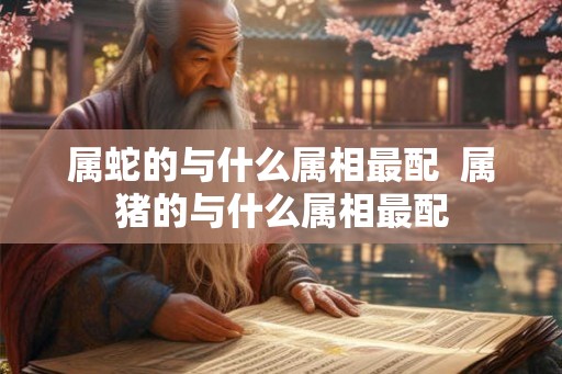 属蛇的与什么属相最配  属猪的与什么属相最配