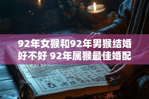 92年女猴和92年男猴结婚好不好 92年属猴最佳婚配对象 92年女猴和92年男猴结婚好不好 92年属猴最佳婚配对象