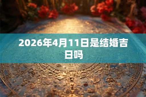 2026年4月11日是结婚吉日吗 2026年4月11日是结婚吉日吗