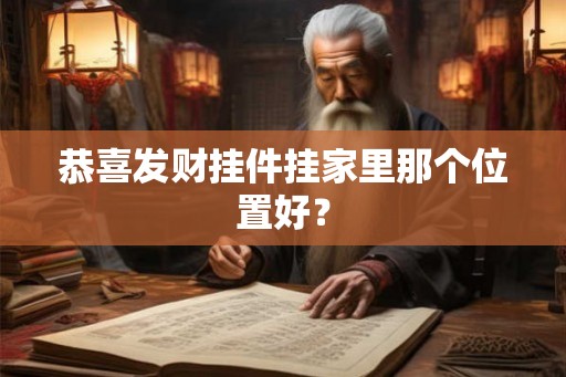 恭喜发财挂件挂家里那个位置好? 恭喜发财挂件挂家里那个位置好?