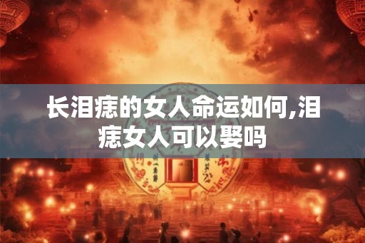 长泪痣的女人命运如何,泪痣女人可以娶吗