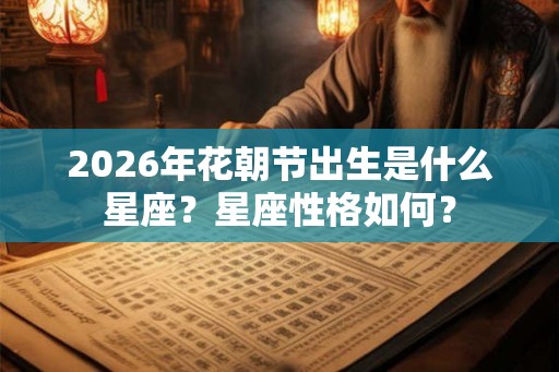 2026年花朝节出生是什么星座？星座性格如何？