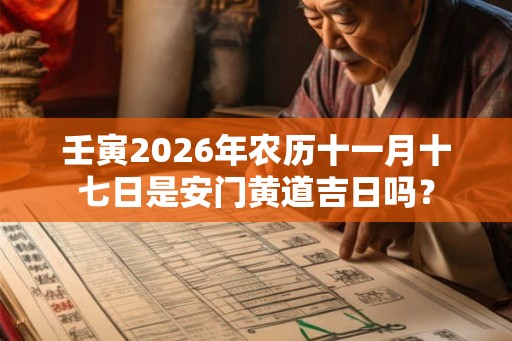 壬寅2026年农历十一月十七日是安门黄道吉日吗？