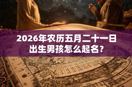2026年农历五月二十一日出生男孩怎么起名？