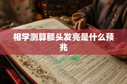 相学测算额头发亮是什么预兆
