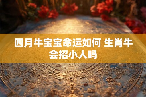 四月牛宝宝命运如何 生肖牛会招小人吗