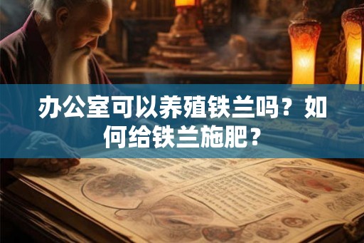 办公室可以养殖铁兰吗？如何给铁兰施肥？