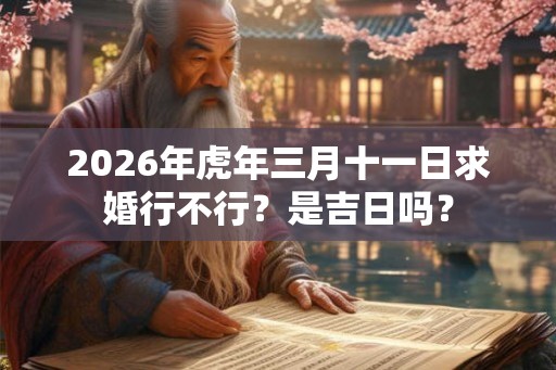 2026年虎年三月十一日求婚行不行?是吉日吗? 2026年虎年三月十一日求婚行不行?是吉日吗?