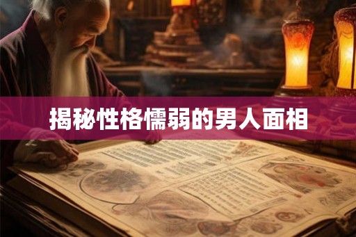 揭秘性格懦弱的男人面相
