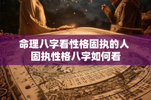 命理八字看性格固执的人 固执性格八字如何看