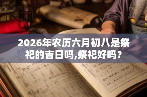 2026年农历六月初八是祭祀的吉日吗,祭祀好吗？