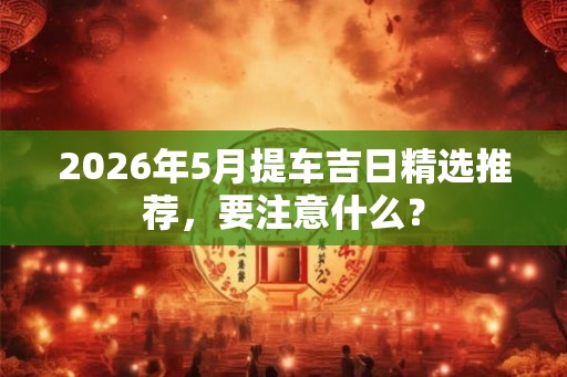 2026年5月提车吉日精选推荐,要注意什么? 2026年5月提车吉日精选推荐,要注意什么?