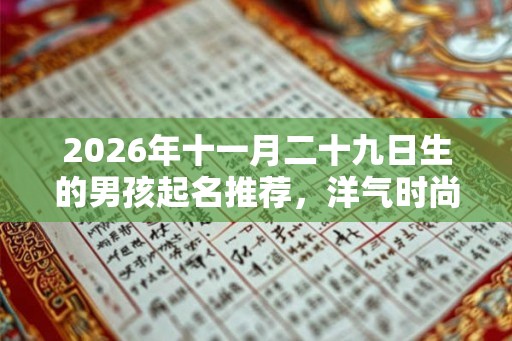 2026年十一月二十九日生的男孩起名推荐，洋气时尚的男宝宝名字