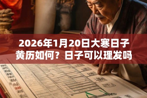 2026年1月20日大寒日子黄历如何？日子可以理发吗？
