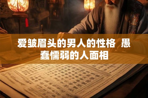 爱皱眉头的男人的性格  愚蠢懦弱的人面相