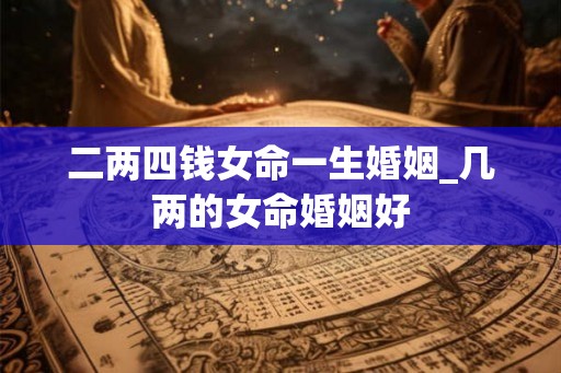 二两四钱女命一生婚姻_几两的女命婚姻好