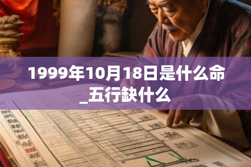 1999年10月18日是什么命_五行缺什么