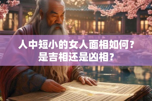 人中短小的女人面相如何？是吉相还是凶相？