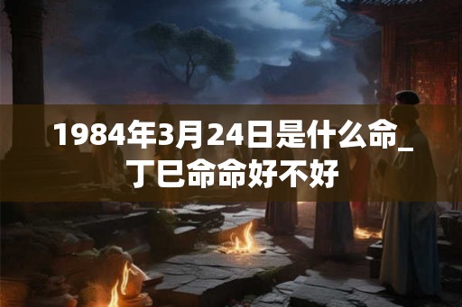 1984年3月24日是什么命_丁巳命命好不好