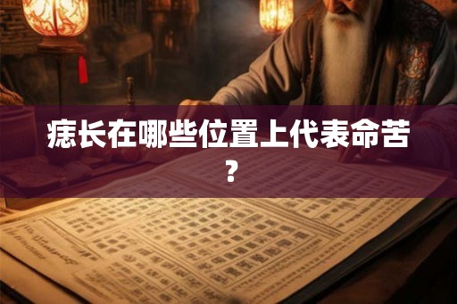 痣长在哪些位置上代表命苦？
