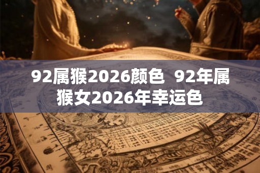 92属猴2026颜色  92年属猴女2026年幸运色