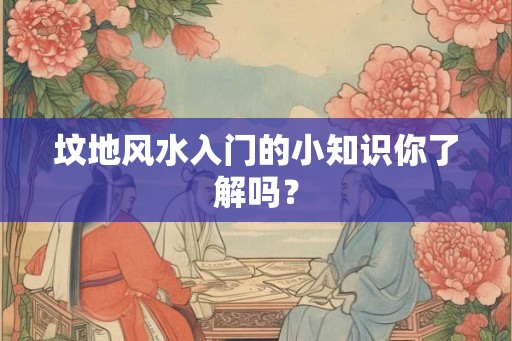 坟地风水入门的小知识你了解吗？