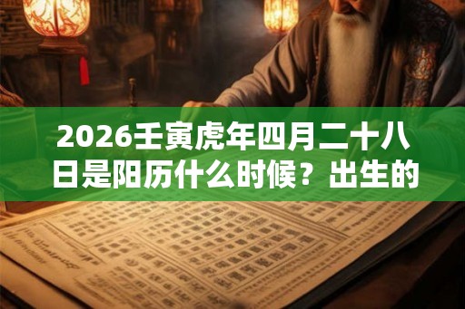 2026壬寅虎年四月二十八日是阳历什么时候？出生的人是什么星座？