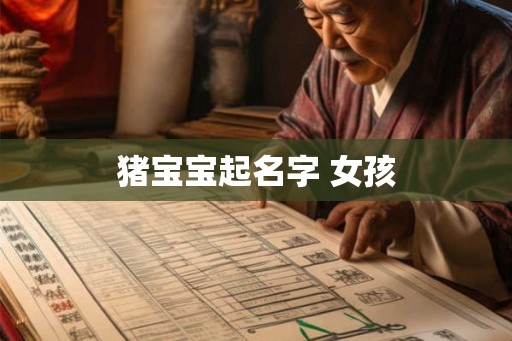 猪宝宝起名字 女孩