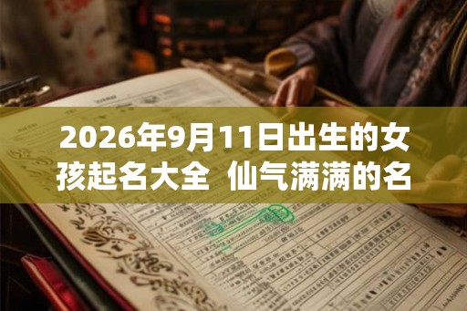 2026年9月11日出生的女孩起名大全  仙气满满的名字
