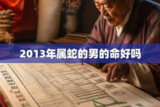2013年属蛇的男的命好吗