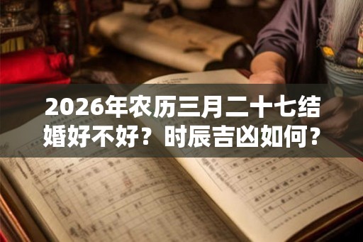 2026年农历三月二十七结婚好不好？时辰吉凶如何？