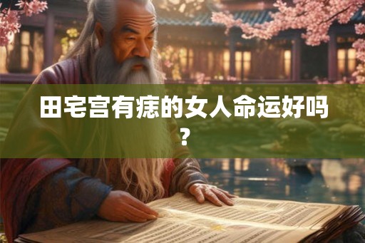 田宅宫有痣的女人命运好吗？